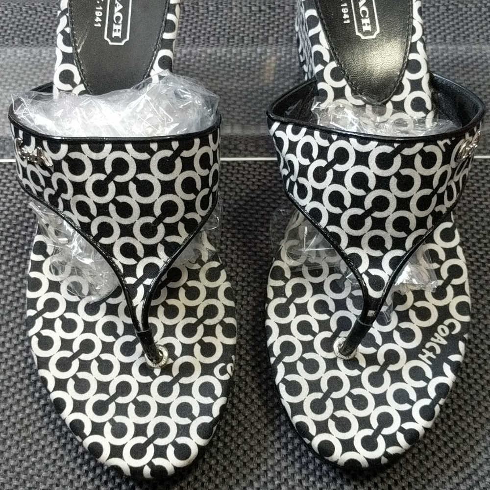 NFSD2SC Coach Felecia Platform Sandals Size 9B - Picture 6 of 8